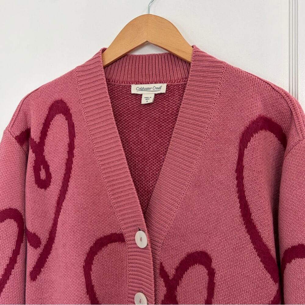 Coldwater Creek Love Notes oversized Cardigan Swearer - Picture 4 of 14